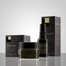 MAKIS TSELIOS STURGEON CAVIAR SERUM- 24ωρος ορός αντιγήρανσης + STURGEON CAVIAR CREAM - 24ωρη κρέμα αντιγήρανσης